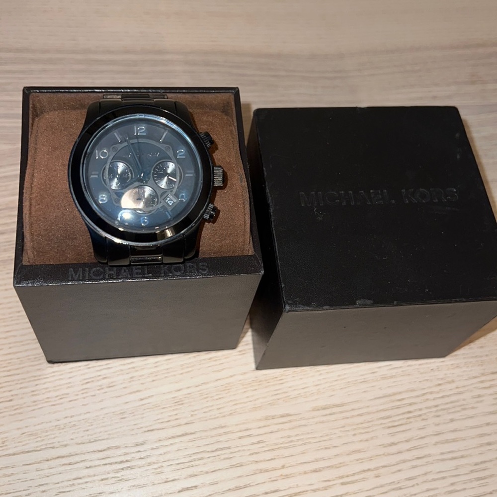 Michael Kors Women's MK5162 Black Ceramic Runway Watch